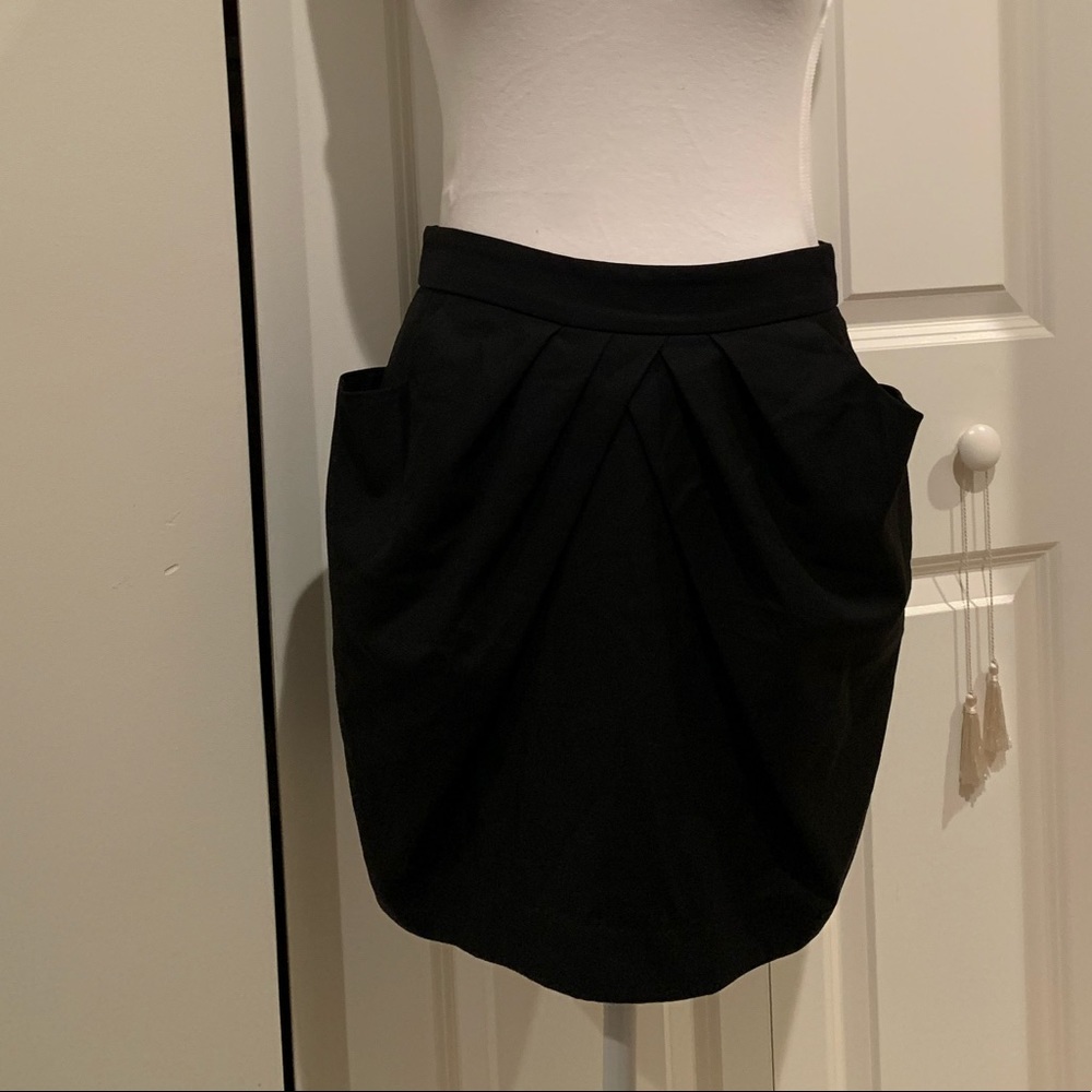 ARYN K BLACK MINI SKIRT - Picture 4 of 4